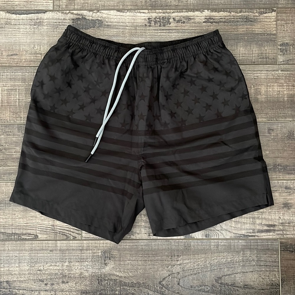 Chubbies Black Star and Stripe Men's Shorts